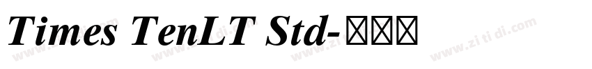 Times TenLT Std字体转换